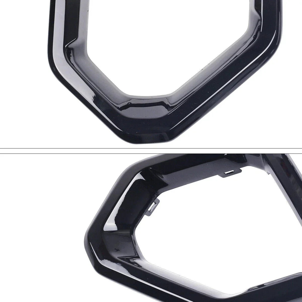 Gloss Black Front Fog Light Outer Bezel Cover for GMC Sierra (2019–2021)