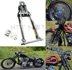 2X 20" Chrome Black Springer Front End with Axle for Harley Chopper Bobber
