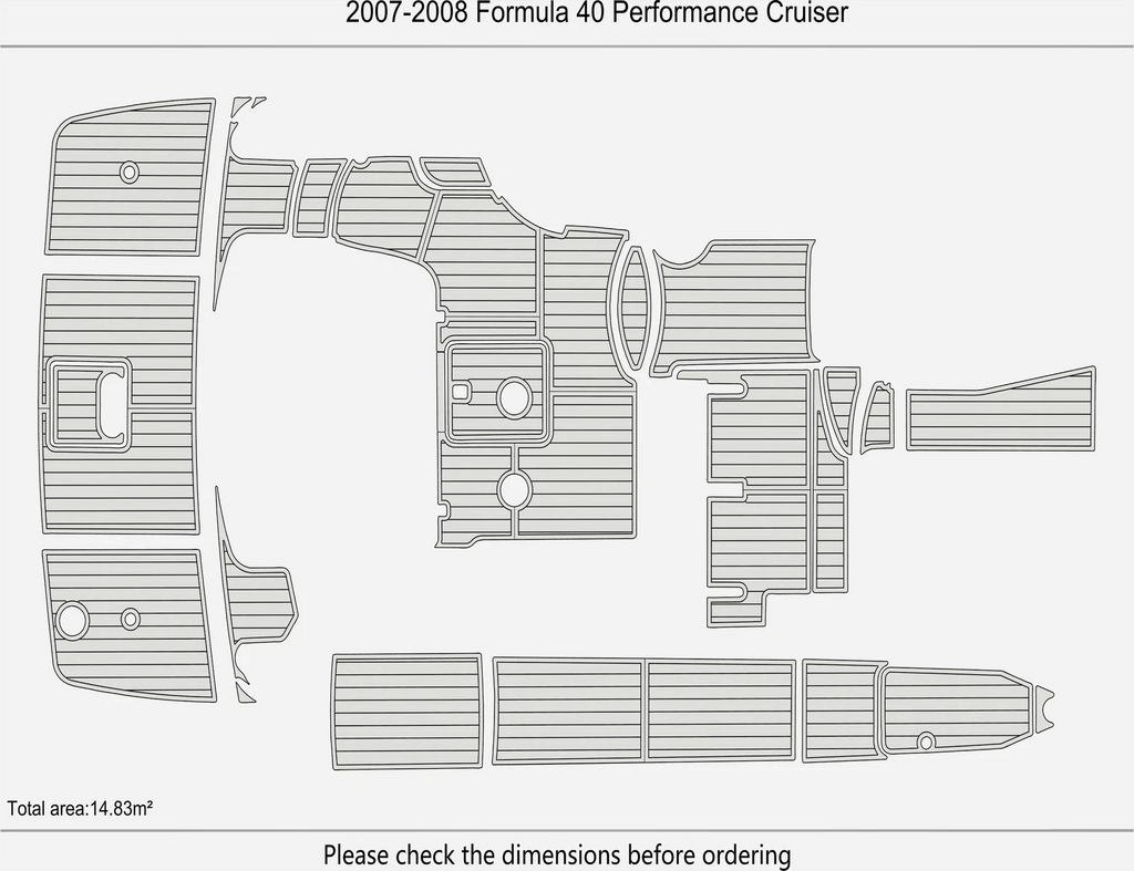 EVA Foam Flooring for Formula 40 Performance Cruiser (2008)
