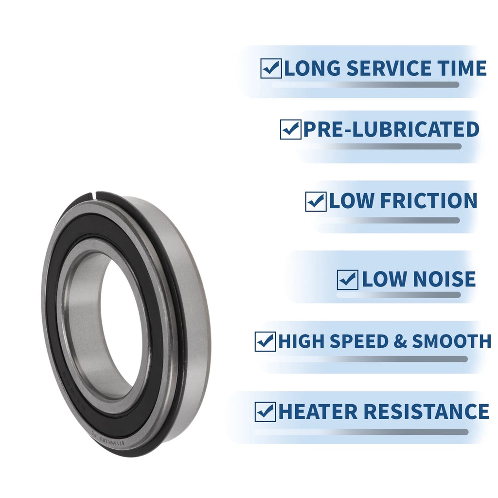 Deep Groove Ball Bearings 6215NR2RS for Scooter Skateboard (75x130x25mm)