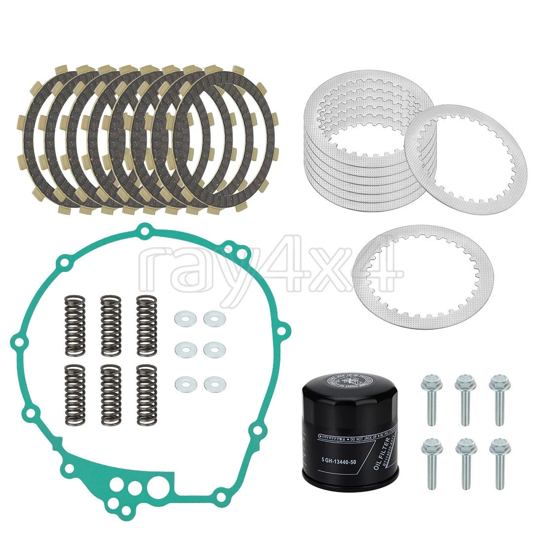 Clutch Friction & Steel Plate Gasket Kit for Yamaha FZ6 FZS600 (2004–2009)