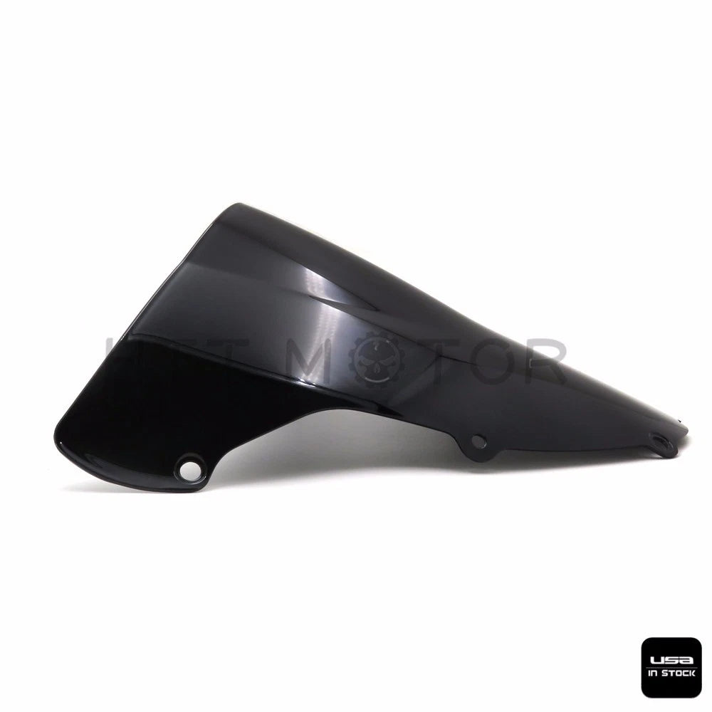 Smoke Black Double Bubble Windscreen for Kawasaki Ninja ZX6R (2003–2004)