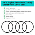 Valve Cover O-Rings Gasket for Yamaha Grizzly ATV (1998-2001, 2003-2008)