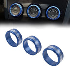 Set of 4 AC Climate Control Knob Ring Covers for Subaru Forester XV Crosstrek WRX STi (AU)