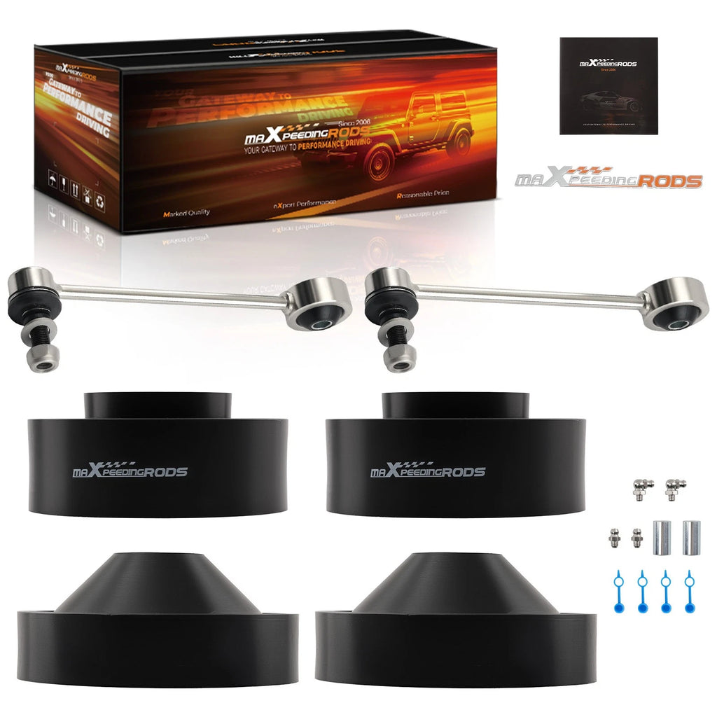 2" Front 1" Rear Suspension Kit for Jeep Wrangler JK (2007–2018) + End Links