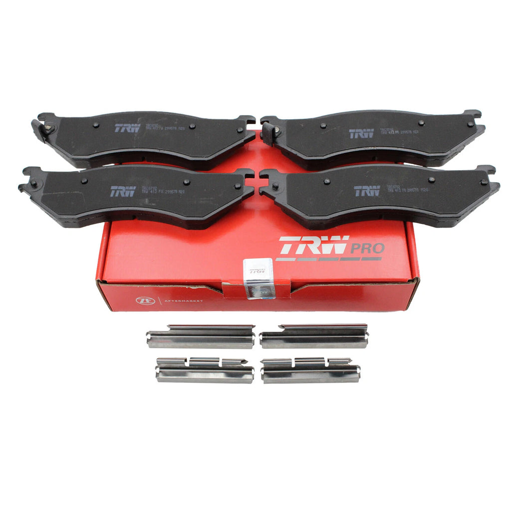Set of 4 TRW Pro Front Ceramic Brake Pads for Ford Expedition F-150 F-250
