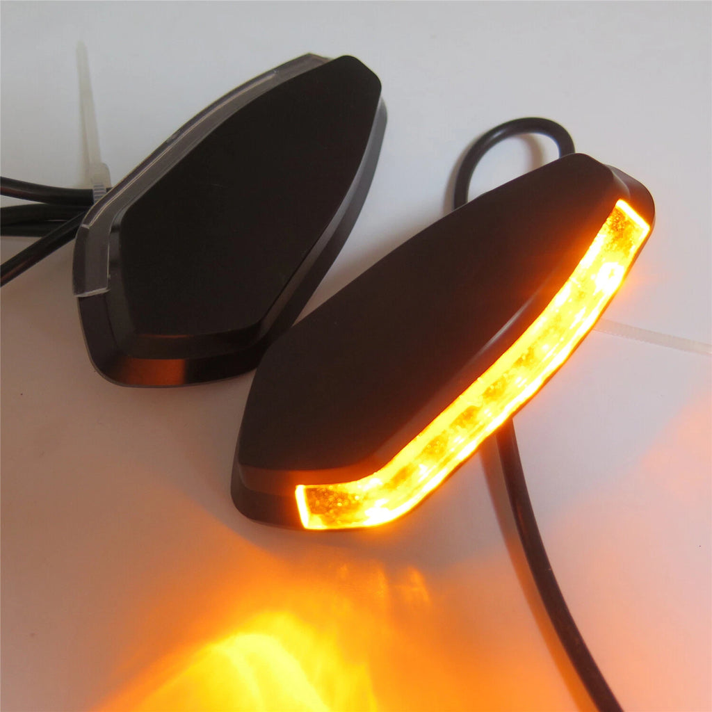 LED Signal Mirror Block Off Base Plate for Yamaha R6 YZF-R6 (1999–2007)