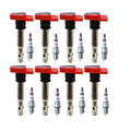 Set of 8 Ignition Coils & NGK Iridium Spark Plugs for Audi R8 4.2 V8 (2007–2015)