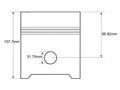 Piston for Massey Ferguson 35, 65 Tractors
