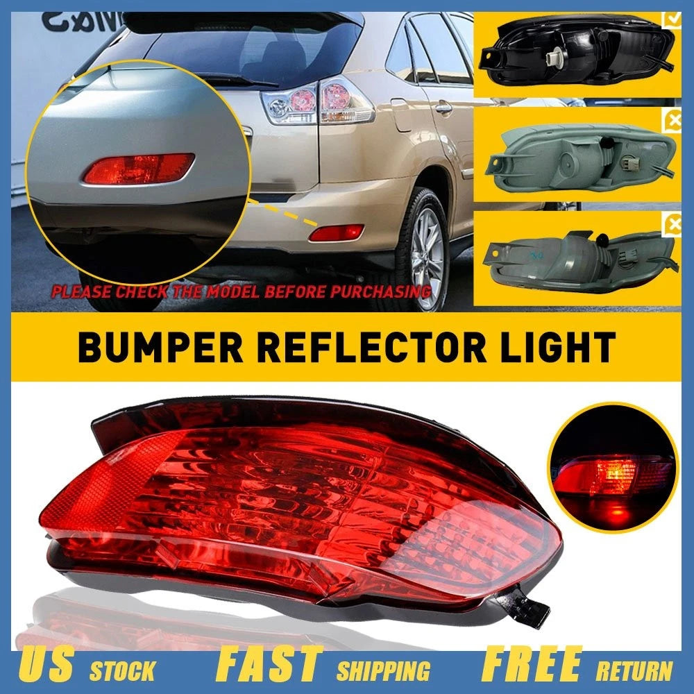Rear Bumper Reflector Light Fog Lamp for Lexus RX300 RX330 RX350 (2003–2009)