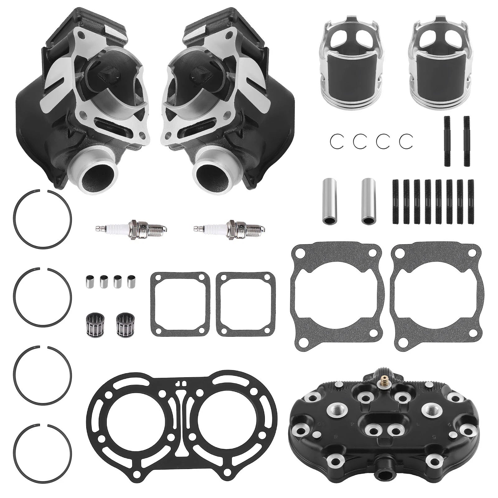 Top End Kit for Yamaha Banshee 350 (1987–2006) - Cylinder Head, Piston, Gasket