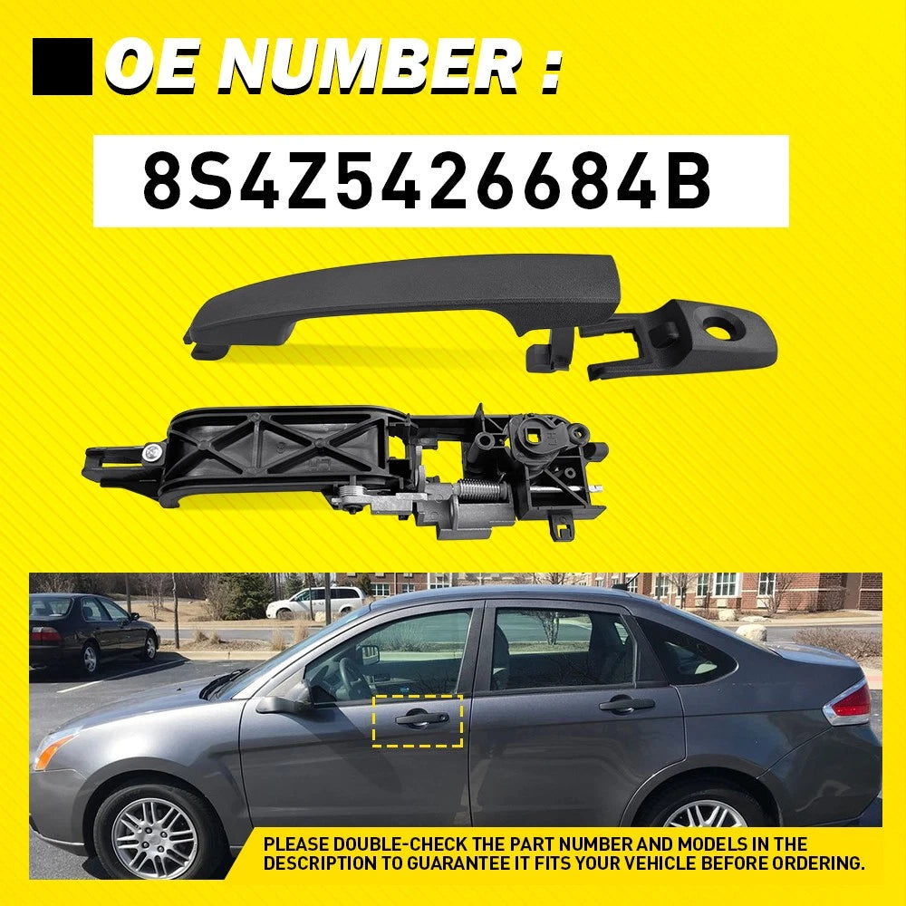 Exterior Door Handle & Bracket for Ford Focus (2008â2011)