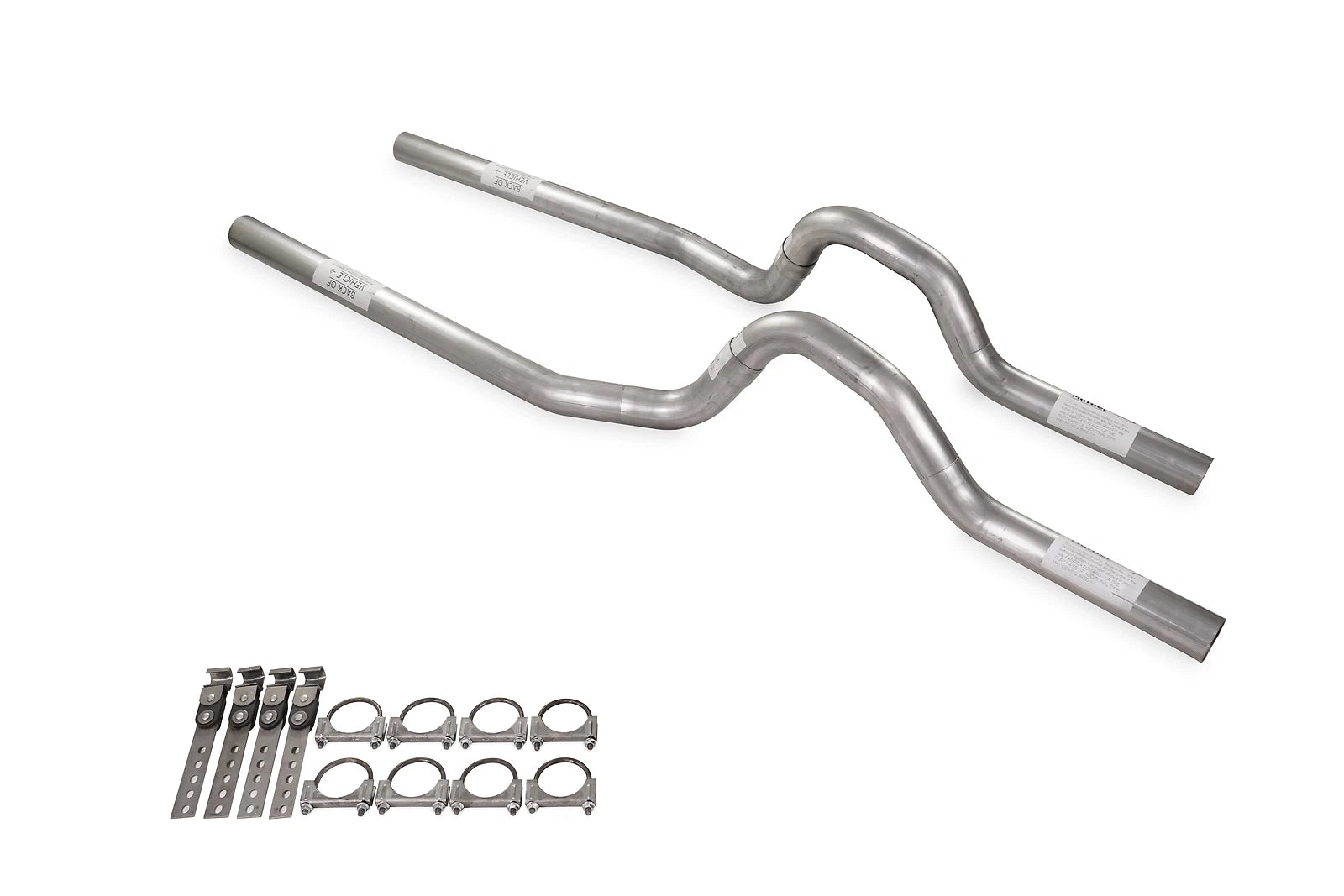 Dual Exhaust Kit 2.5" Aluminized No Muffler Rear Exit for Ford F-Series (1967–1972)