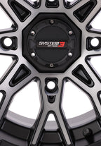 Set of 4 System 3 St6 14x7 ATV/UTV Wheels for Polaris RZR (Fit 4+3)