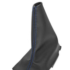 Manual Shift Boot for Ford Fiesta (2011–2019) Blue Stitch PVC Leather