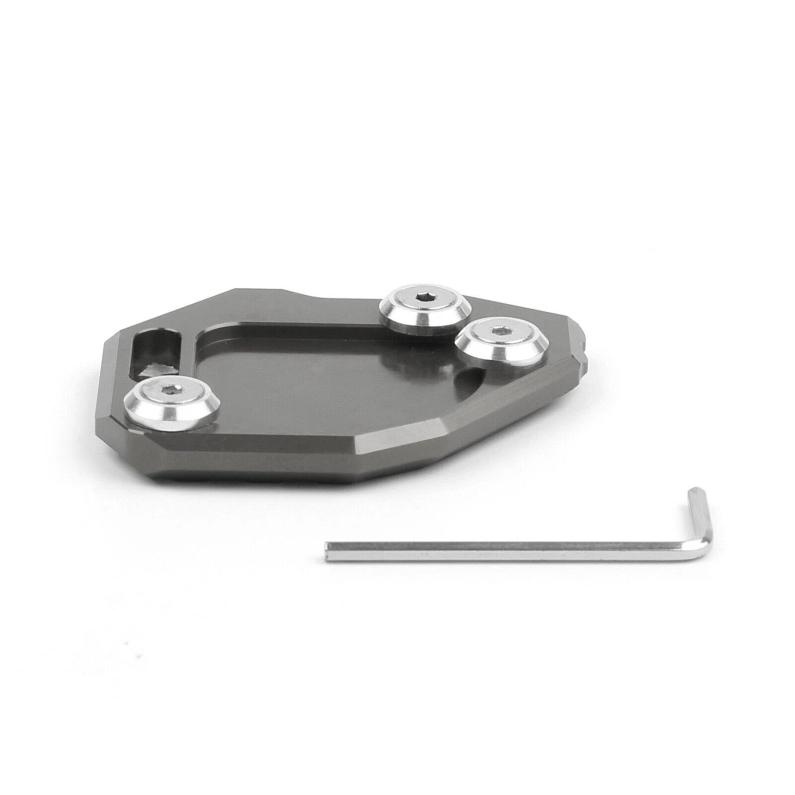 Side Stand Kickstand Plate Pad for BMW F800GS F800 GS (2008–2015) Gray