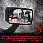 Pair Power Side View Mirrors for Hummer H3 H3T (2006–2010)