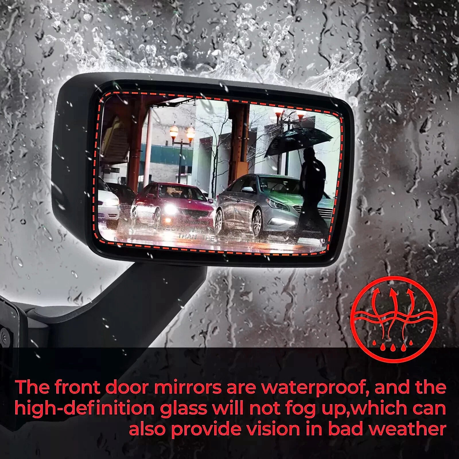 Pair Power Side View Mirrors for Hummer H3 H3T (2006–2010)