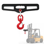 Forklift Lifting Hook Attachment for 6600LB 3 Ton (Dual Fork Mount, 360° Rotating)
