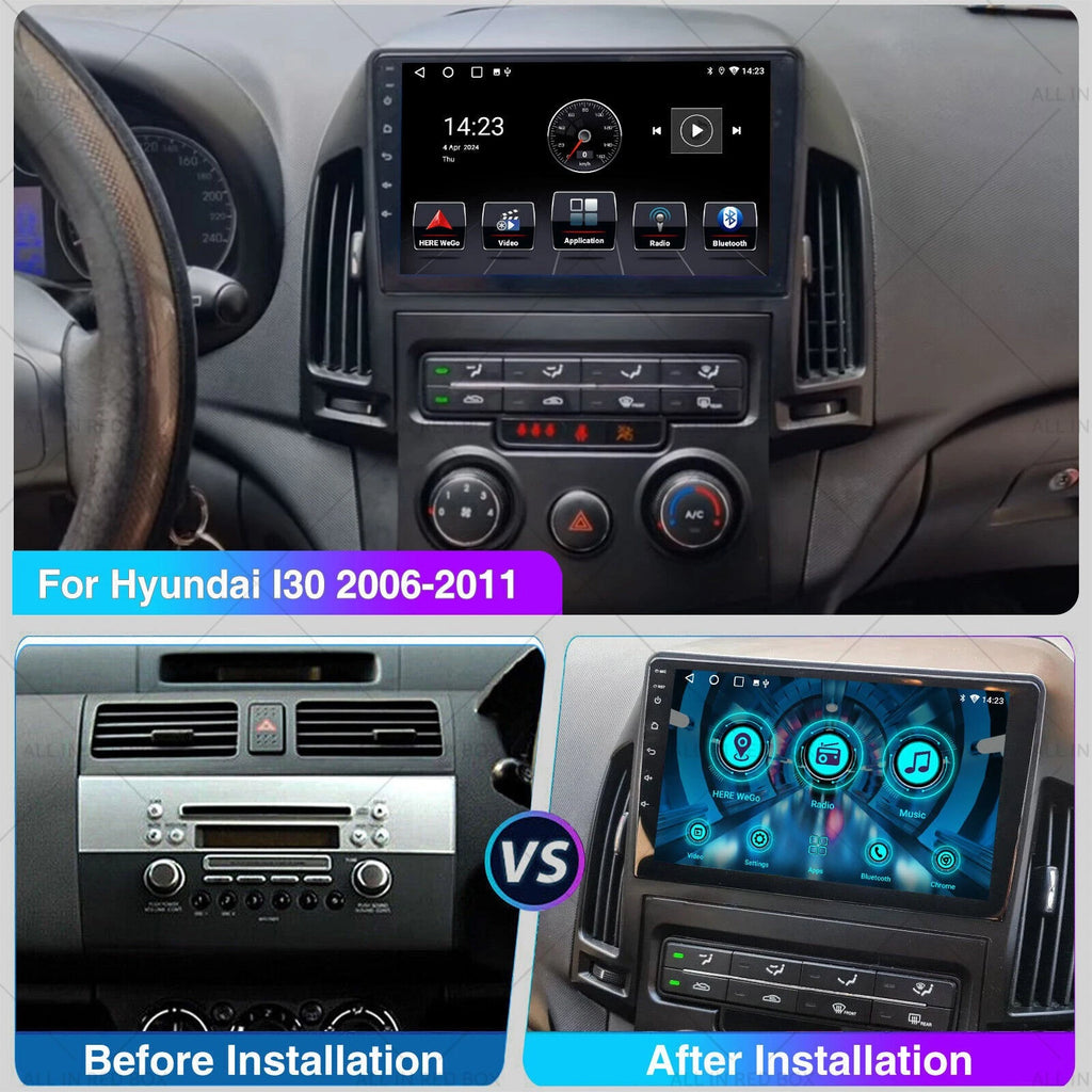 In-Dash Touch Screen Car Stereo Bluetooth for Hyundai i30 (2006–2011)