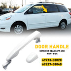 Set of 2 Exterior Door Handles for Toyota Sienna (2004–2010) White