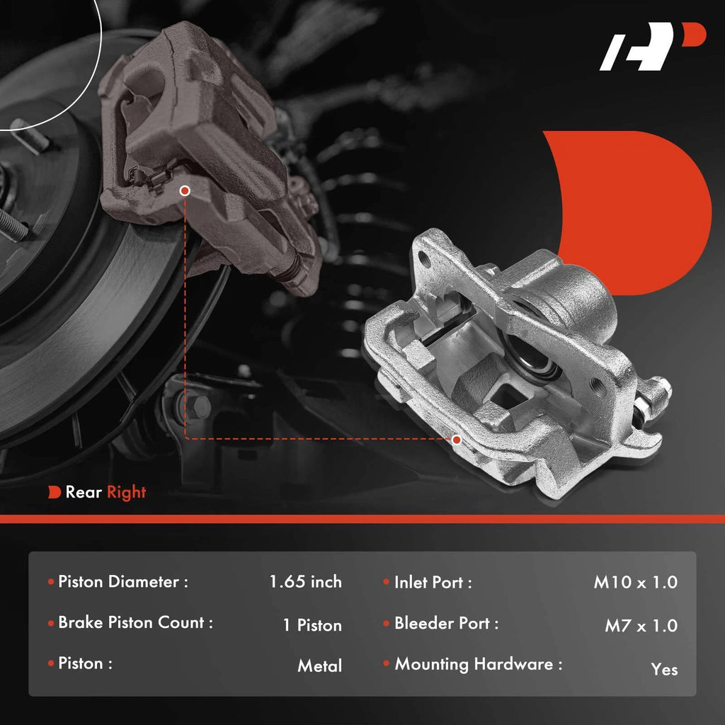 Rear Right Brake Caliper with Bracket for Toyota Sienna (2004-2010)