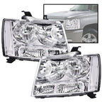 Clear Lens Chrome Headlights Assembly for Avalanche Tahoe Suburban (2007–2014)