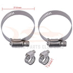 Radiator for Audi A4, A4 Quattro (2003–2008) with Universal Hose Clamps