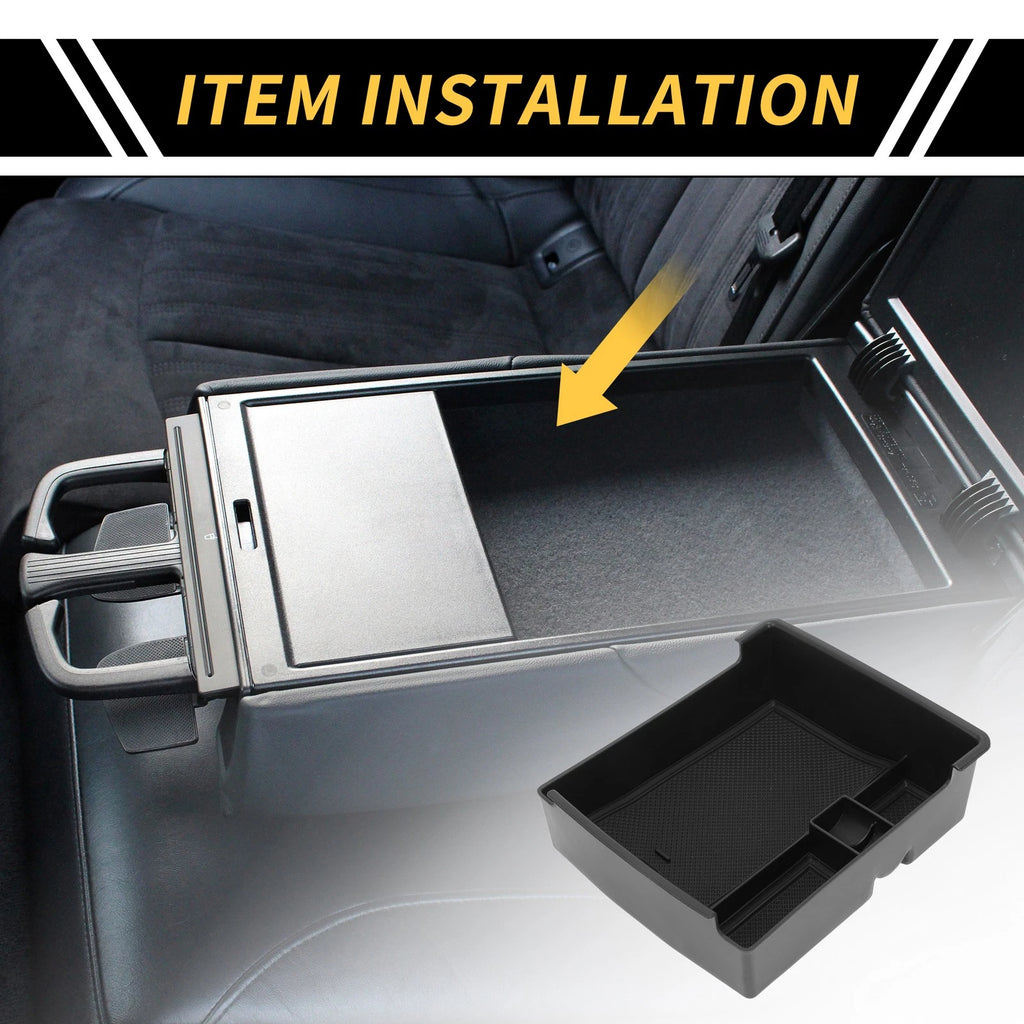Center Console Armrest Organizer Tray for Ford Maverick (2022–2024) Black