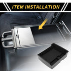 Center Console Armrest Organizer Tray for Ford Maverick (2022–2024) Black