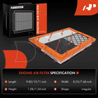 Set of 4 Engine Air Filters for Mercedes-Benz W211 X164 (2003–2009)