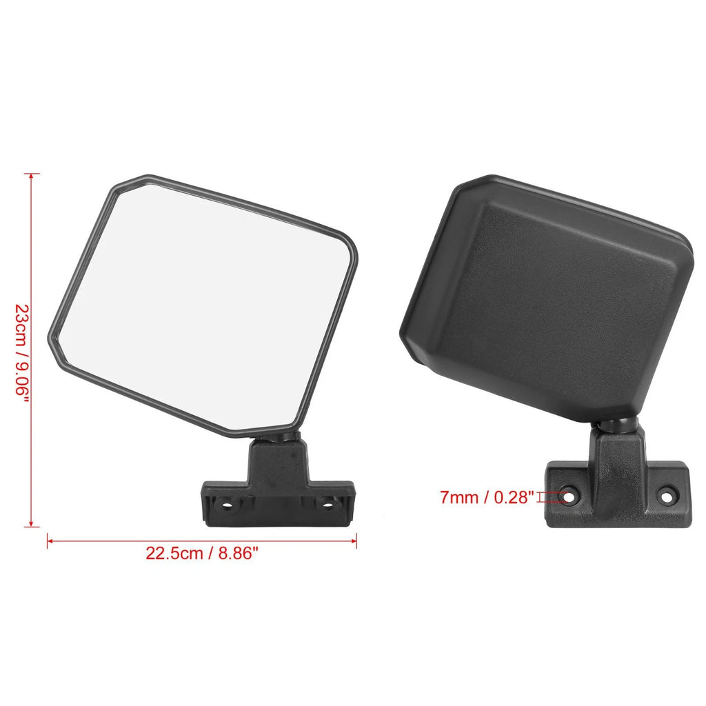 Pair Rear View Mirrors for Toyota Land Cruiser 70 75 78 Series (1975–2023)