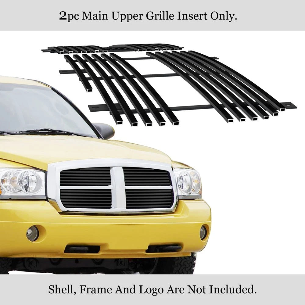 Stainless Black Billet Grille Insert for Dodge Dakota (2005-2007)