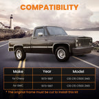 Rear C Notch Lowering Kit for GMC C10 C15 C1500 (1973–1987)