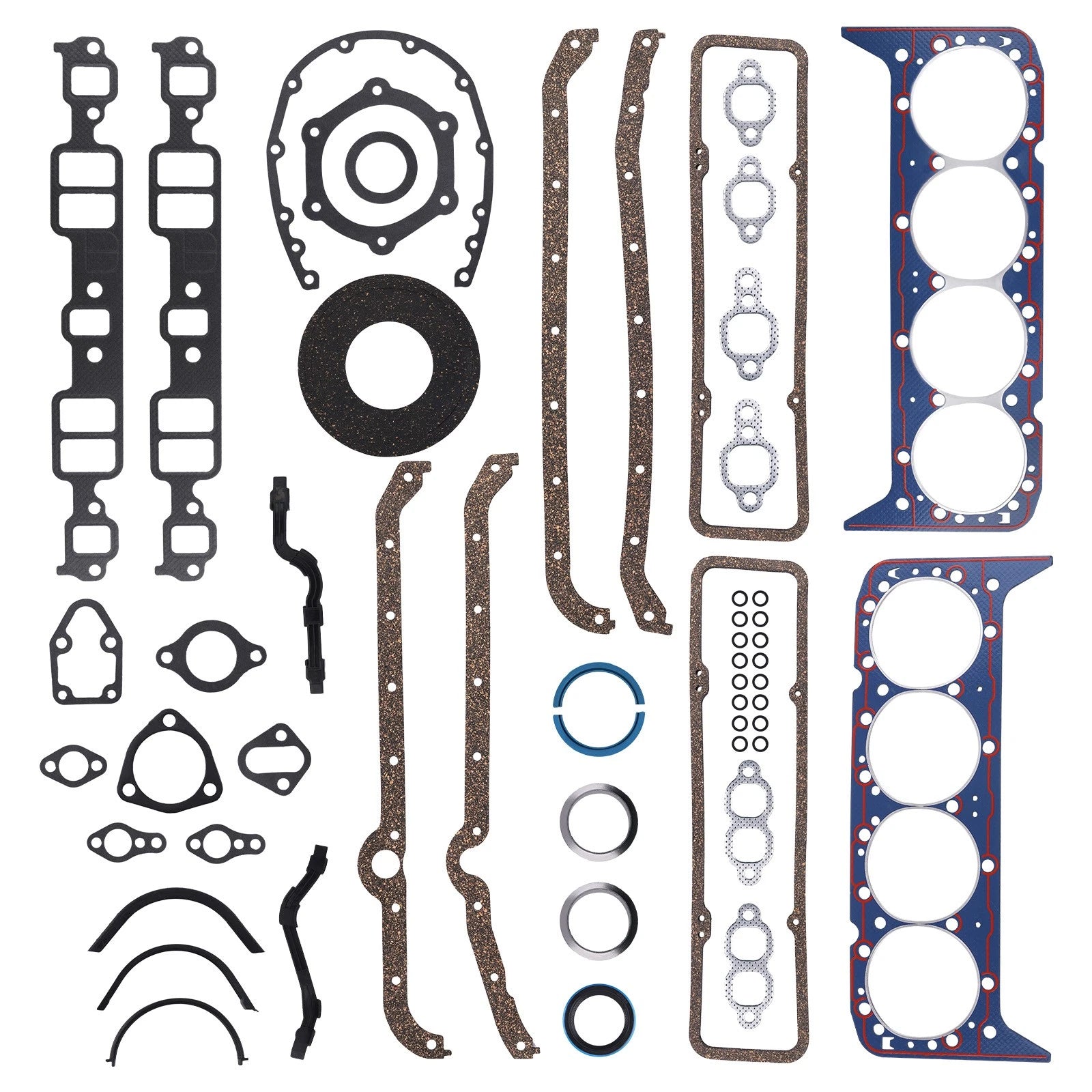 Intake & Exhaust Manifold Gasket for Chevy 283-350 V8 (1955–1980)