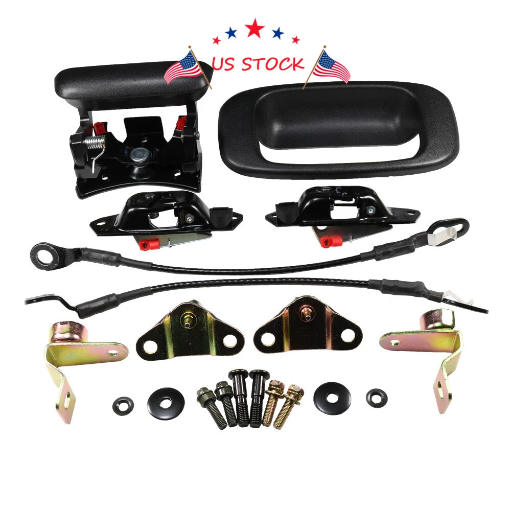 Tailgate Handle Hinge Latch Striker Cable Kit for Silverado Sierra (1999–2007)