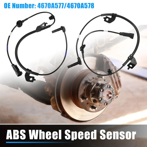 1 Pair ABS Wheel Speed Sensor for Mitsubishi (No. 4670A577)