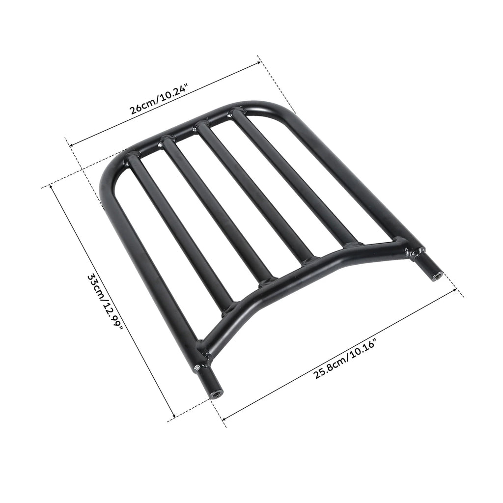 Black Backrest Sissy Bar Luggage Rack for Indian Chieftain (2016–2025)