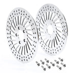 11.8in Front Rotors & Bolts for Harley Touring & Dyna (2008-2023) (2006-2017)
