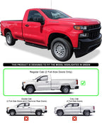 Set of 2 Black Running Boards for Silverado Sierra (2019-2026)