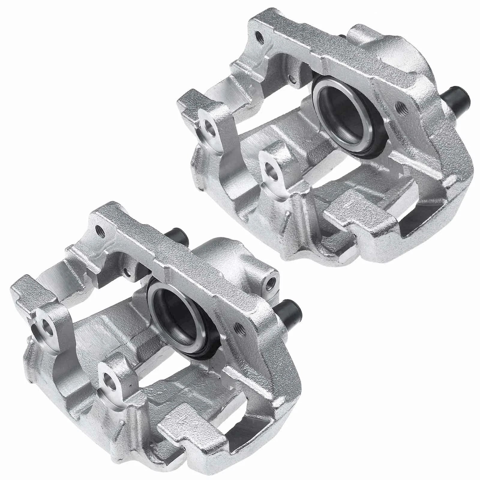 Pair Front Brake Calipers with Brackets for BMW X5 X6 (2007-2014)