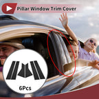 6 Pcs Car Door Pillar Window Trim for Buick Lacrosse (2017–2019) Black