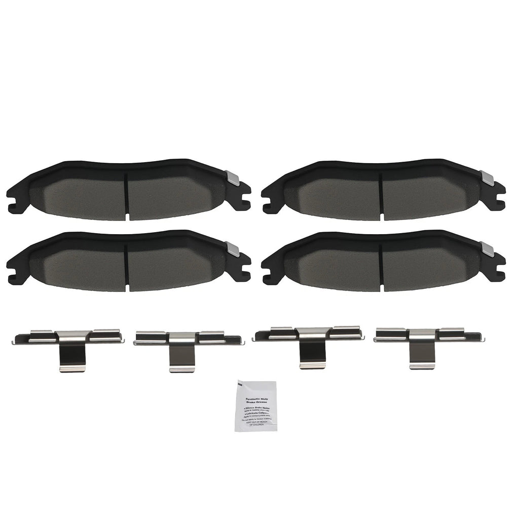 Set of 4 Rear Ceramic Brake Pads for Dodge Ram 1500 (2002–2006)