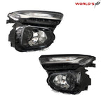 Set of 2 Headlight Halogen Projector Chrome Housing for Chevy Trailblazer