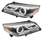 Set of 2 HID Headlight Assemblies for Chevy Malibu (2013–2016)