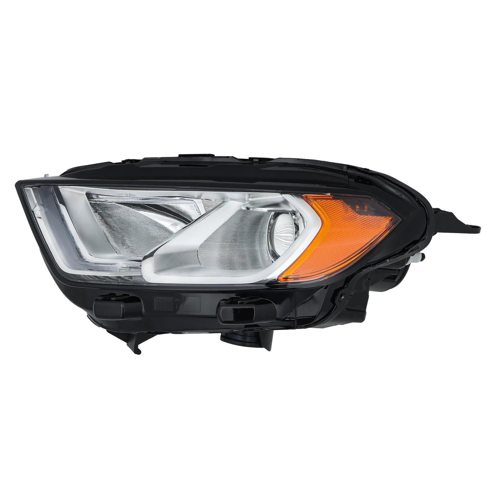 Headlight for Ford EcoSport (2018–2023) Right Chrome Halogen W/DRL