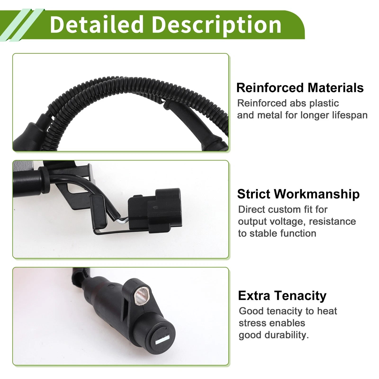 ABS Wheel Speed Sensor for Kia Carens I (No. 1K2FX43701/0K2FC43701)
