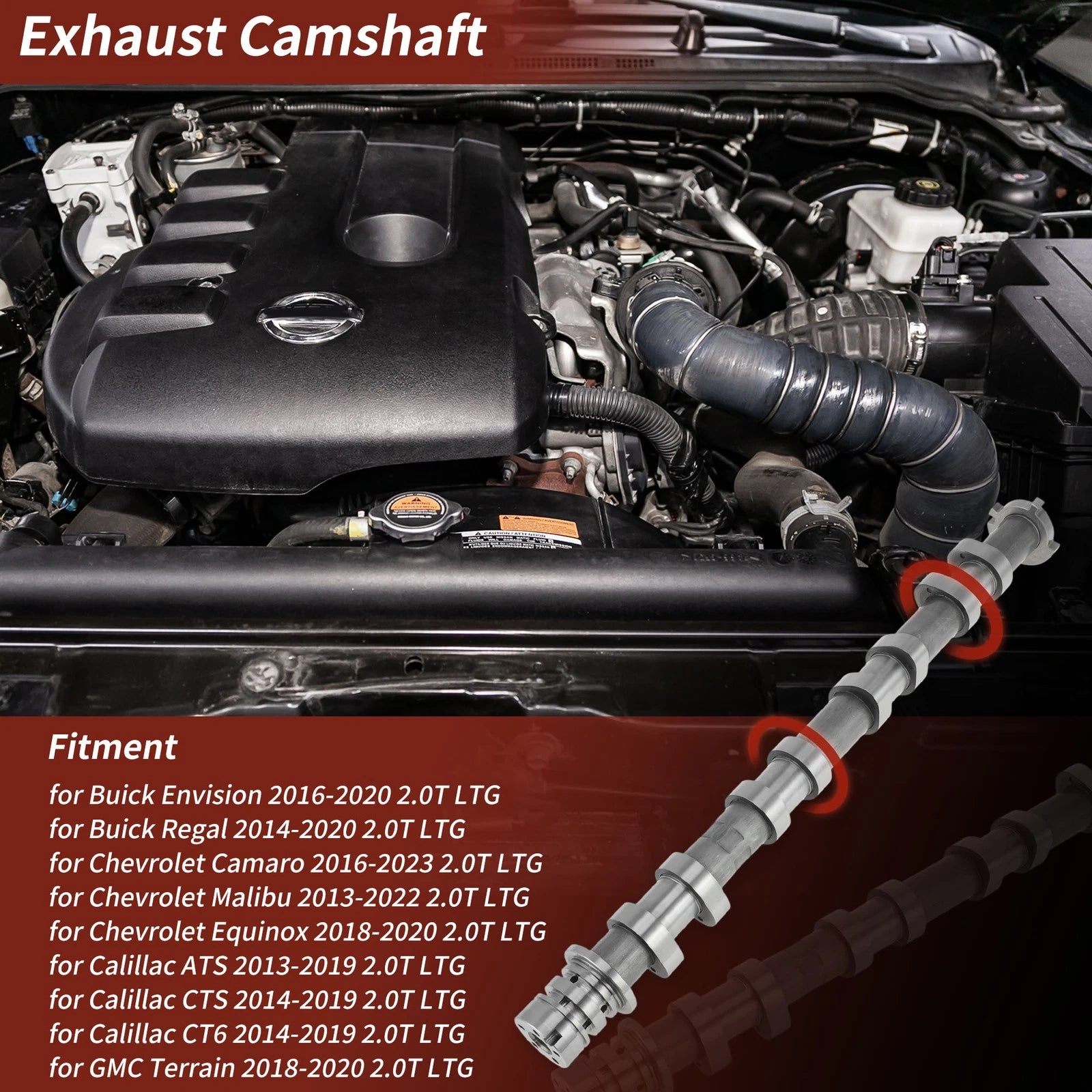 Exhaust Camshaft No.12626901 for Buick Envision (2016–2020)