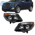Set of 2 Halogen Headlights for Chevy Equinox (2011–2015)