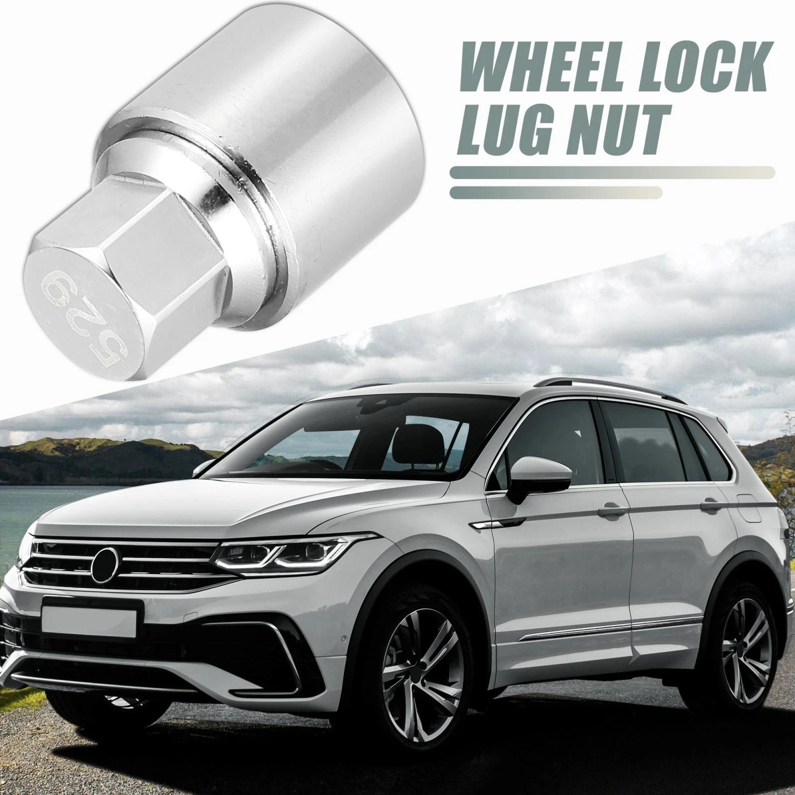 Wheel Lock Lug Nut Anti Theft Screw Removal Key for Volkswagen Phaeton (2004–2006)